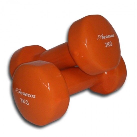 Pegasus® Βάρη χειρός βινυλίου ‑ 3 kg (τεμάχιο)